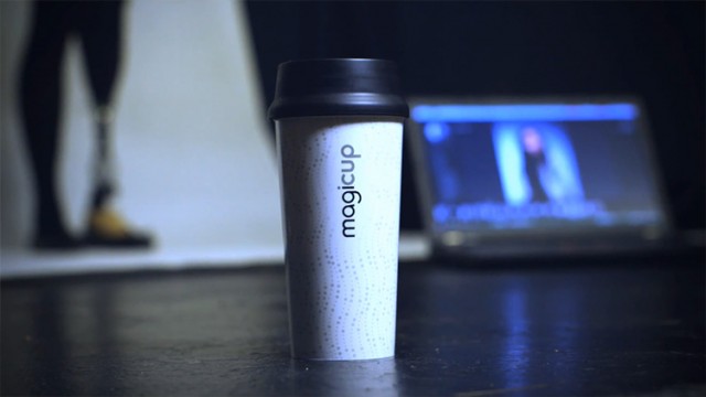 英国不会洒的创意咖啡杯（Magicup）
